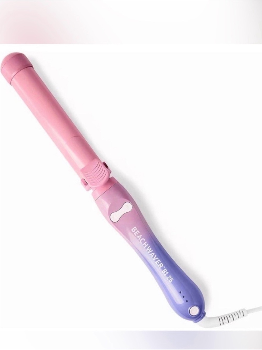 The Beachwaver Co. B125 pink sunset, rotating Curling Wand in Pink & Purple